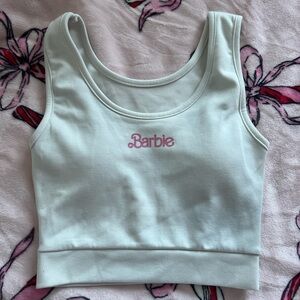Chuu Korean brand Barbie white long sports bra one size XS-S